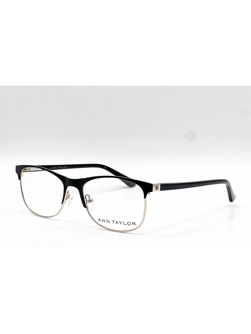 Ann Taylor At211 C01 Black/Gold Authentic Eyeglasses 51-16-130